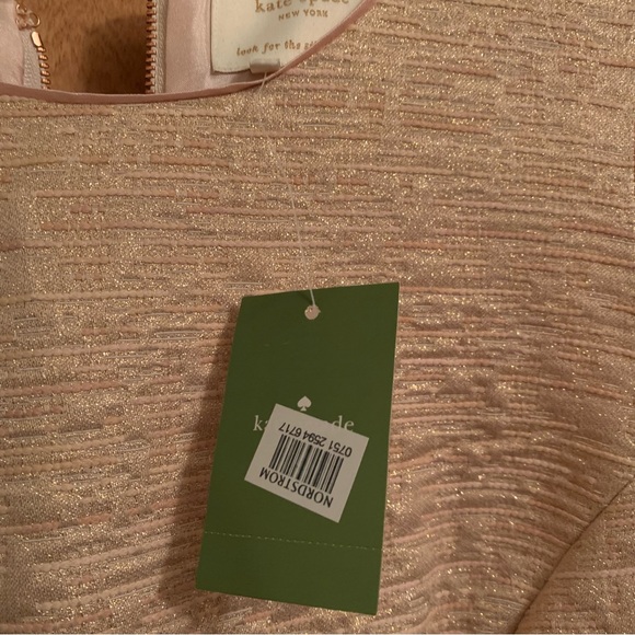 Kate Spade Della Dress Size 8 -All that glitters back zip sleeveless in Blush - Picture 9 of 16